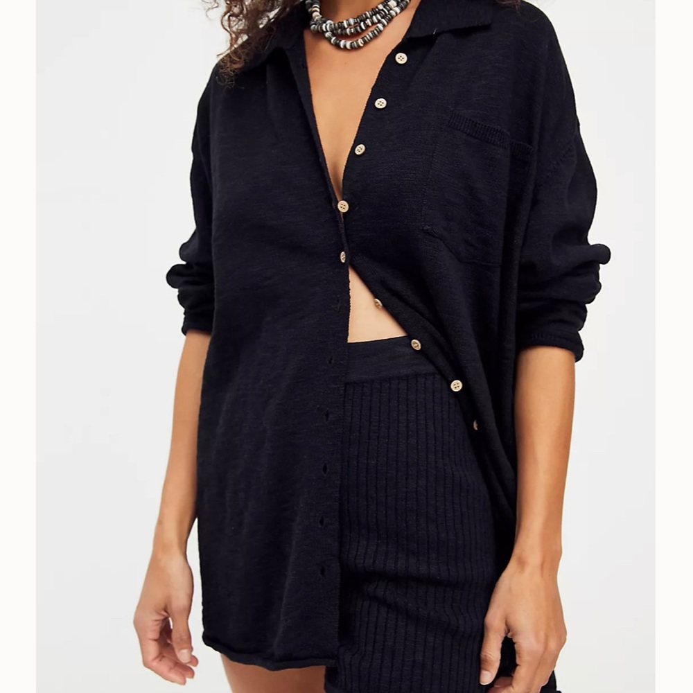 FP Beach sweater set in rusty peach